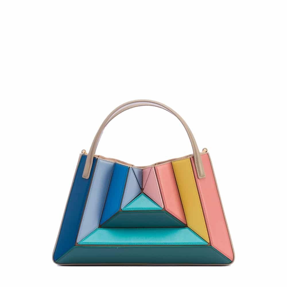 Contrast Color Gaia Handbag