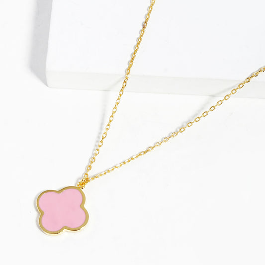 Gold Flower Pendant Necklace