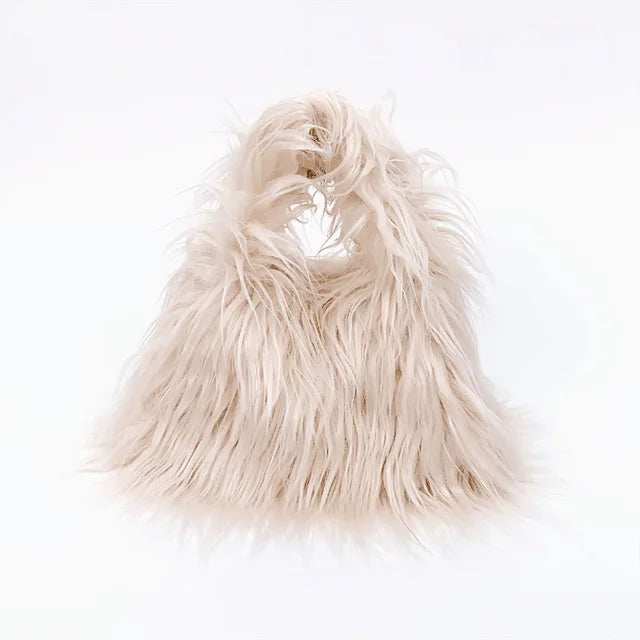 Fashion Faux Fur Plush Winter Purse