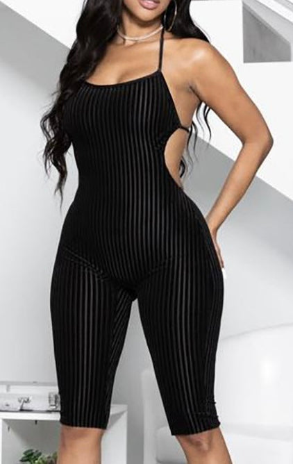 Hey Love Sleeveless Halter Jumpsuit