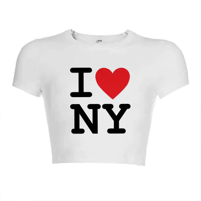 I Love NY Crop Tee