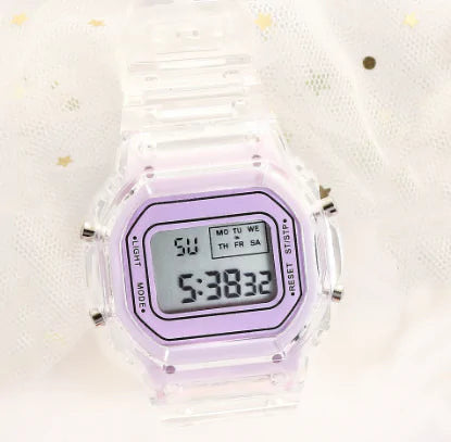 Square LED Digital Sportswear Watch