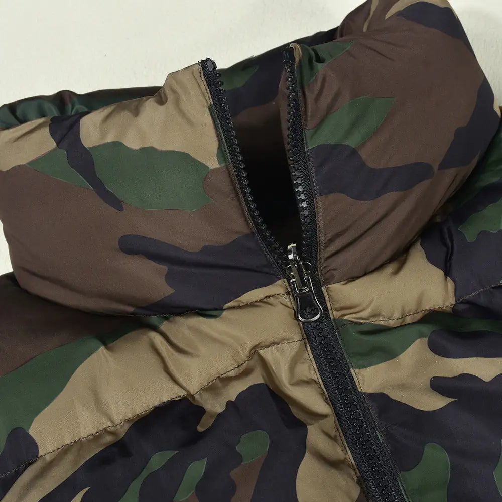 In Command Cropped Camo Puffer Vest