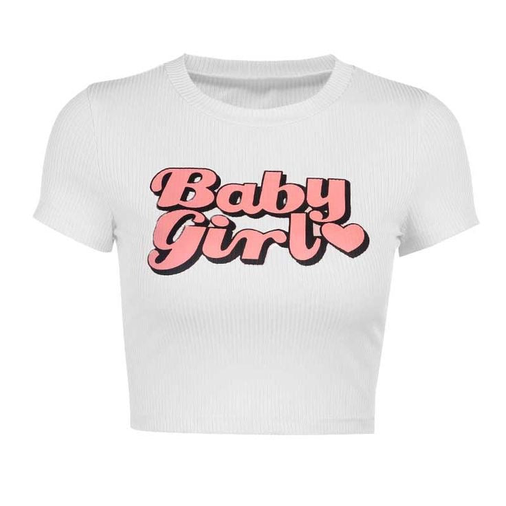 I'll Be Ready Baby Girl Casual Crop Tee