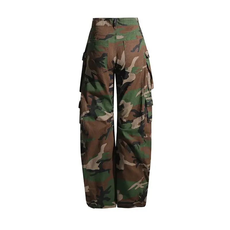 Locked In Baggy Cargo Camo Pants