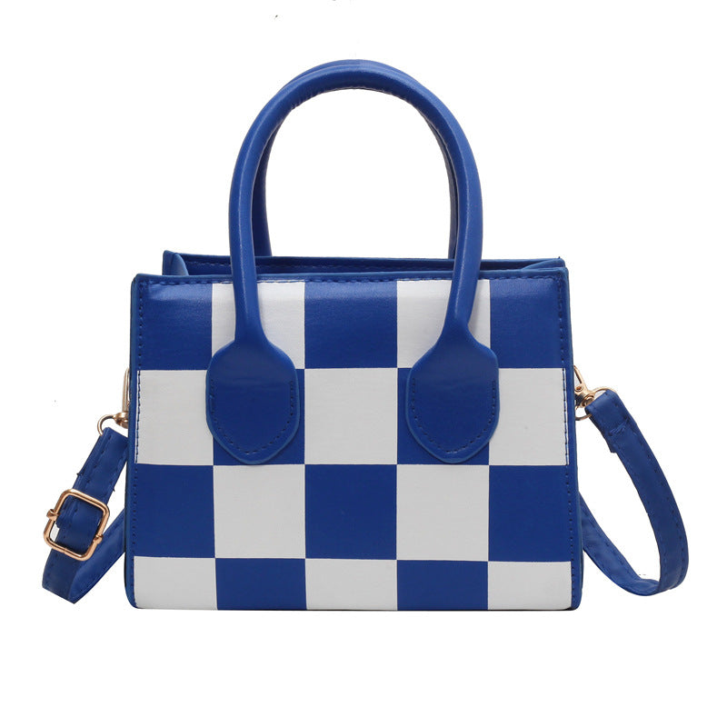 Little Cutesie Checkered Square Handbag