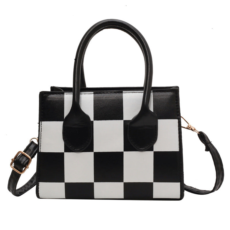 Little Cutesie Checkered Square Handbag