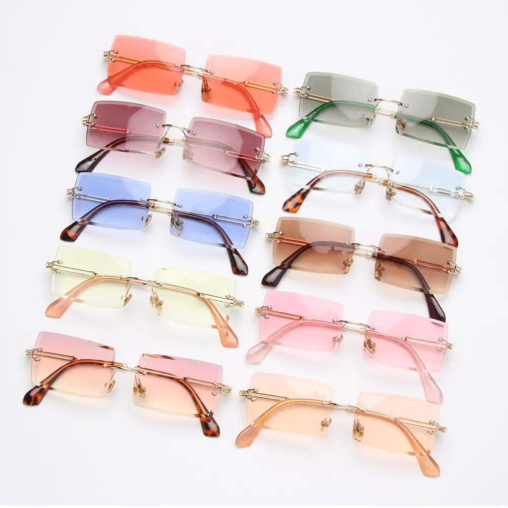 Rimless Small Rectangle Shades