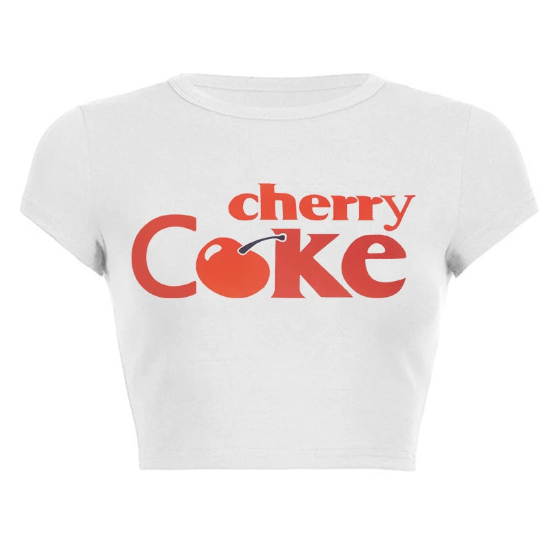 Summer Kawaii Cherry Graphic Tee