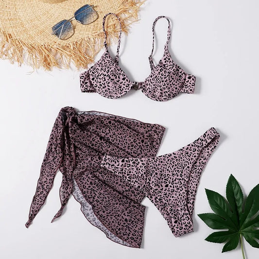 Endless Summer Push Up 3 piece Bikini Set