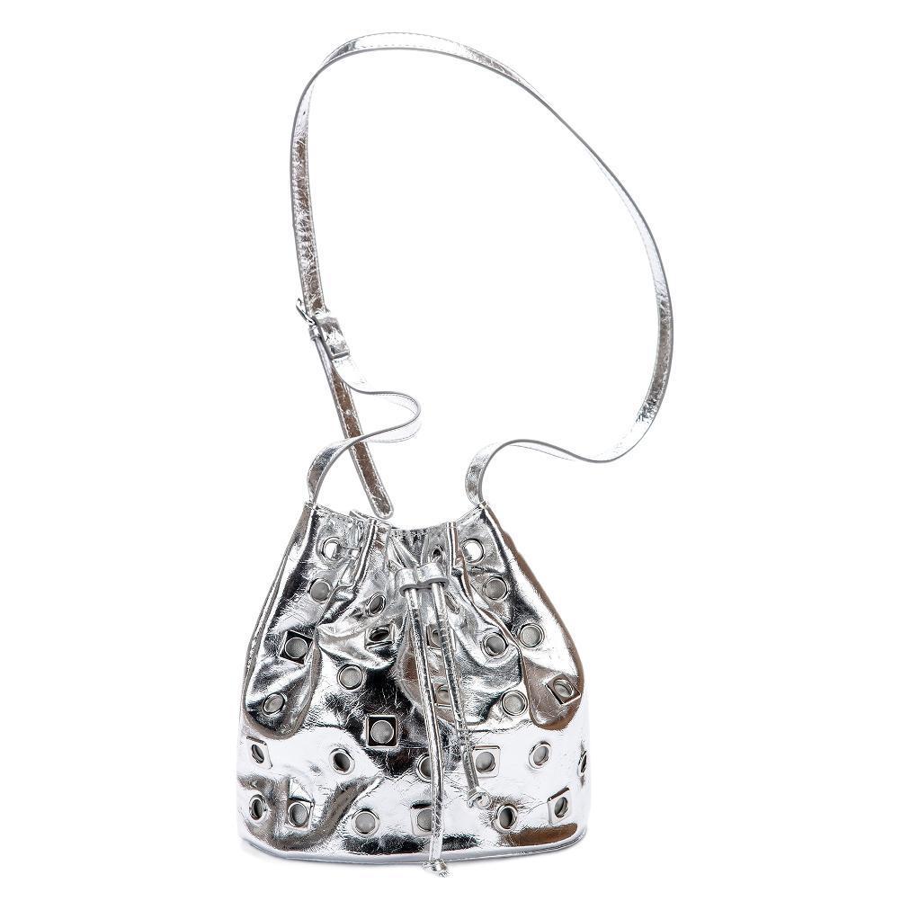 Valley Girl Rivet Bucket Crossbody Bag
