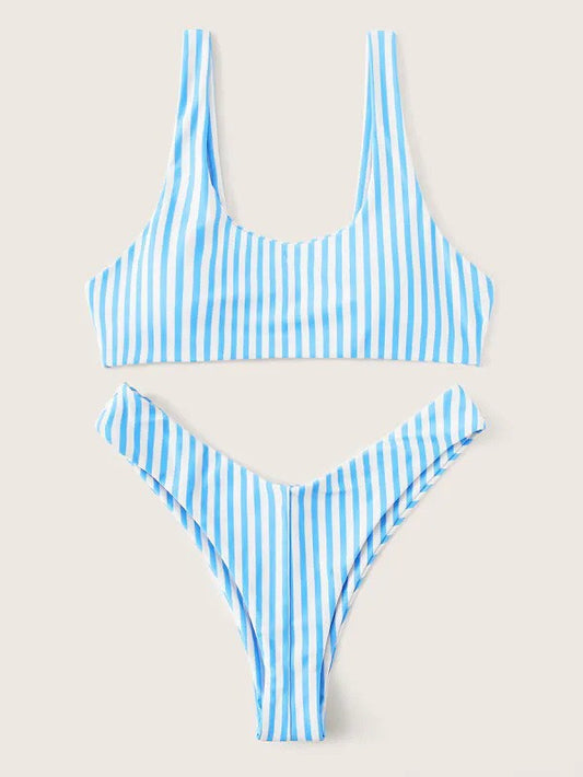 Pool Daze High Waist Bikini Swimsuit Set