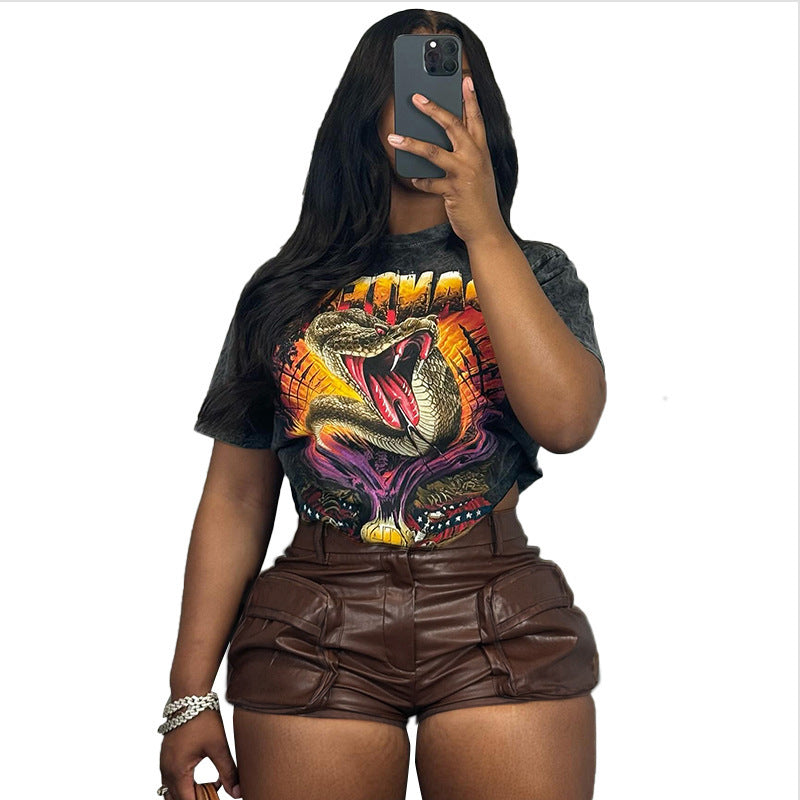 Drive Him Crazy High Waist Leather Shorts