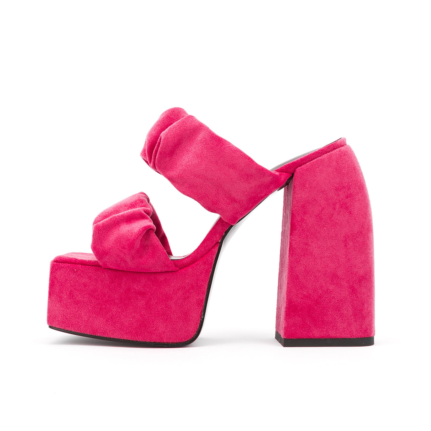 Spring Tings Suede Chunky Heel Platforms