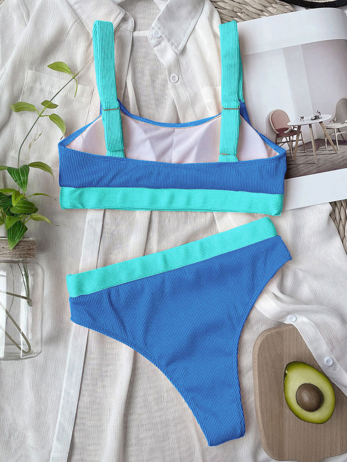 Up Against The Waves Two-Piece Bikini Set