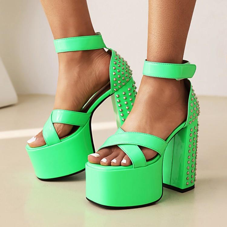 Adored Platform Chunky Heels