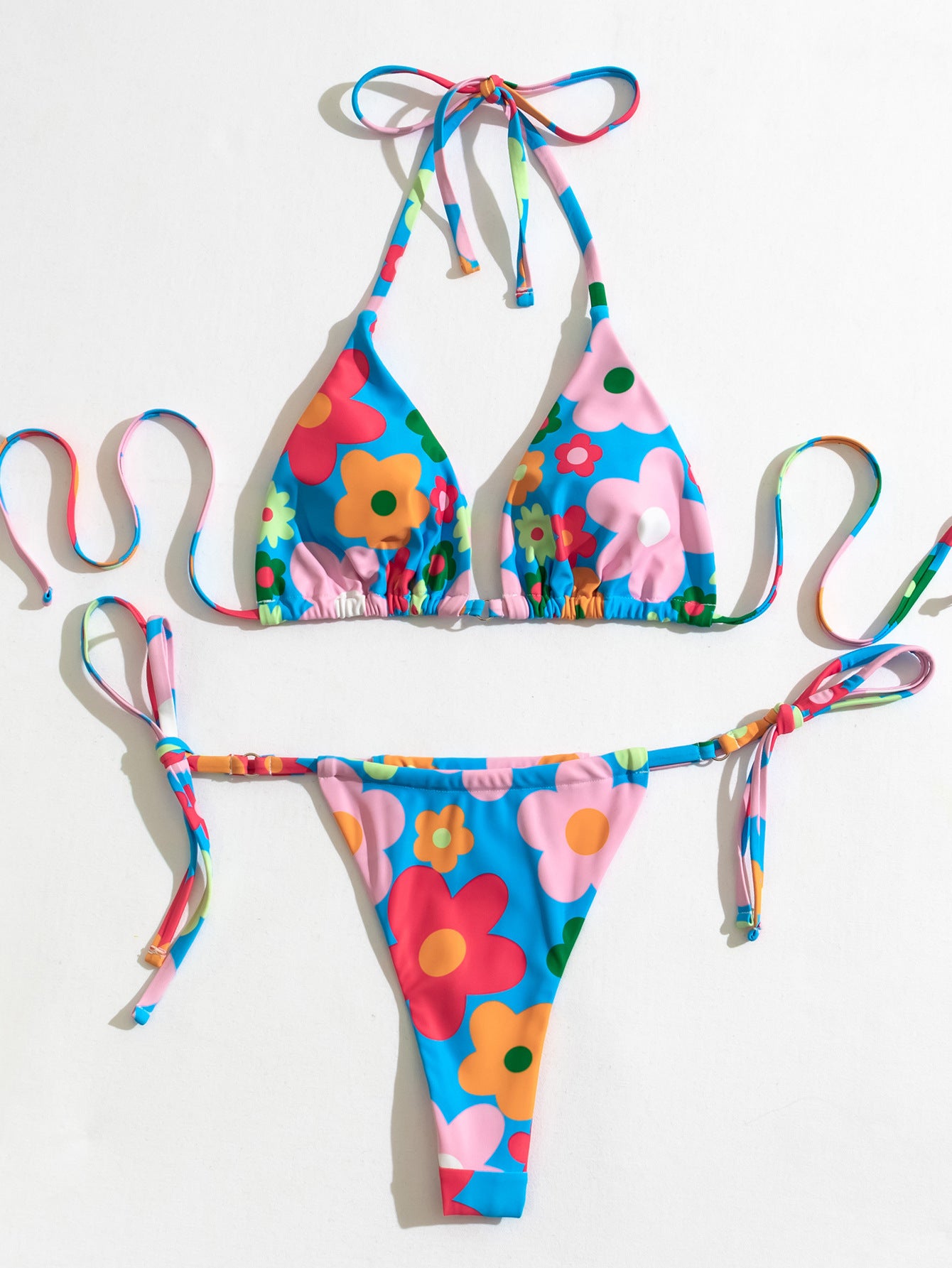 Life Is A Beach Flower Print Bikini