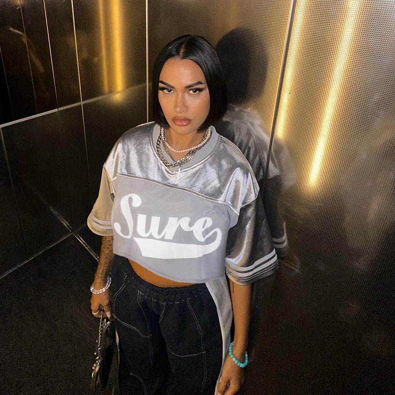 Absolutely Sure of Myself Mesh Crop Top