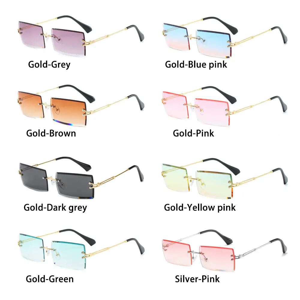 Rimless Small Rectangle Shades