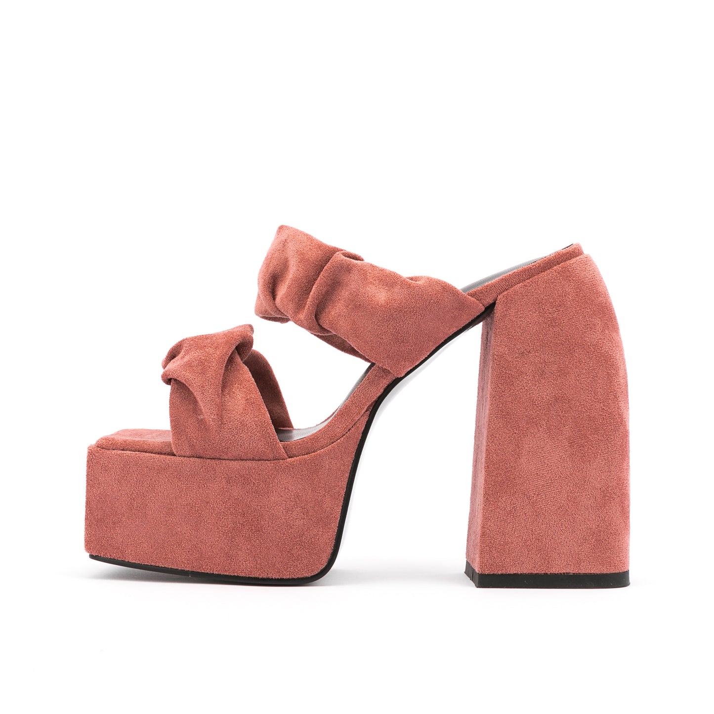 Spring Tings Suede Chunky Heel Platforms