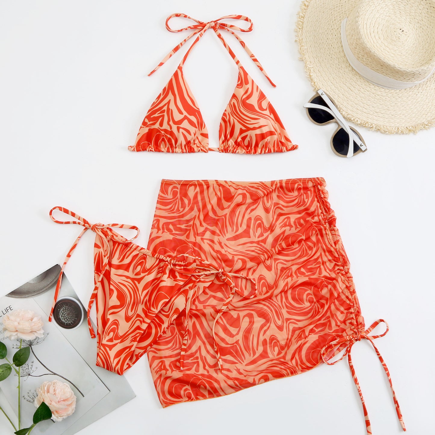 Pool Me Once Bikini Three Piece Set