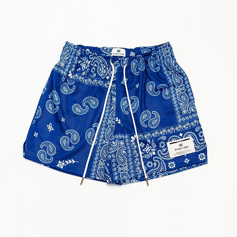 Paisley Mesh Shorts