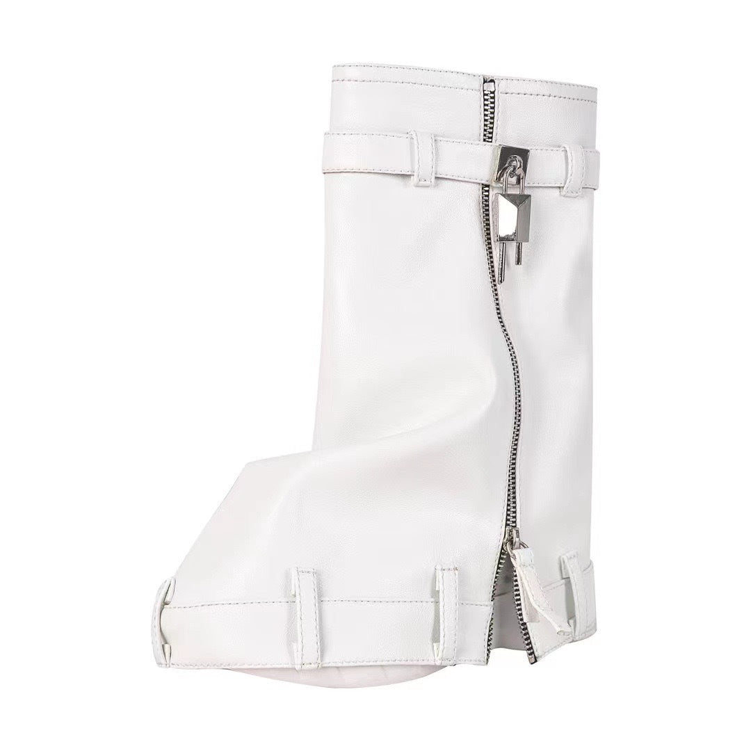 Zip down Thick-sole Jodie V Boots