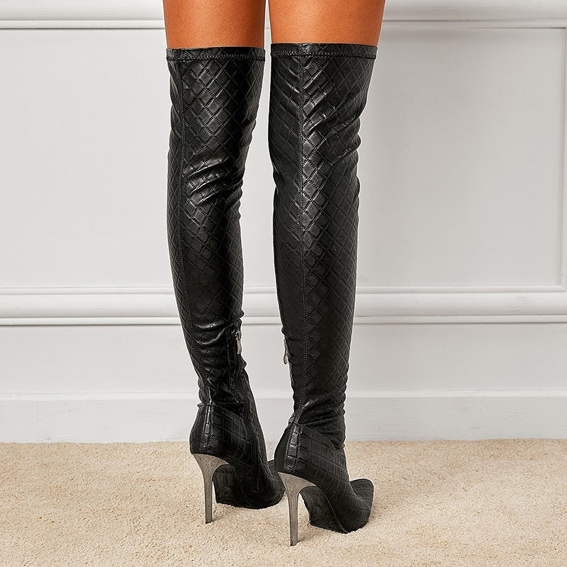 Amika Slimming Stretch Over The Knee Boots