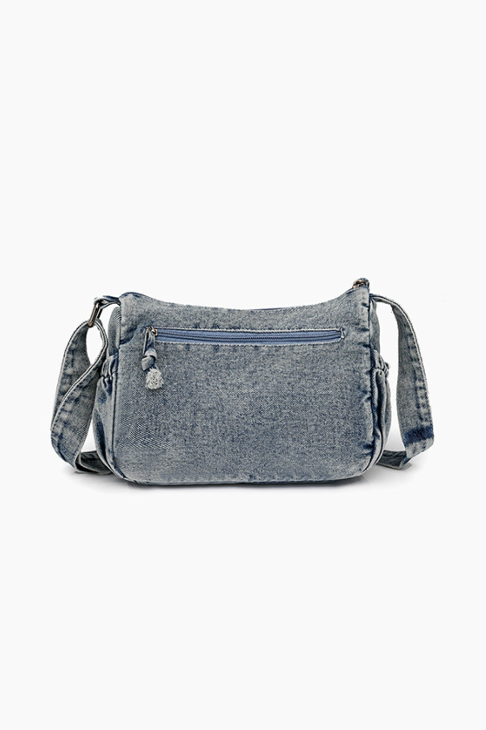 Dana D. Adjustable Strap Denim Crossbody Bag