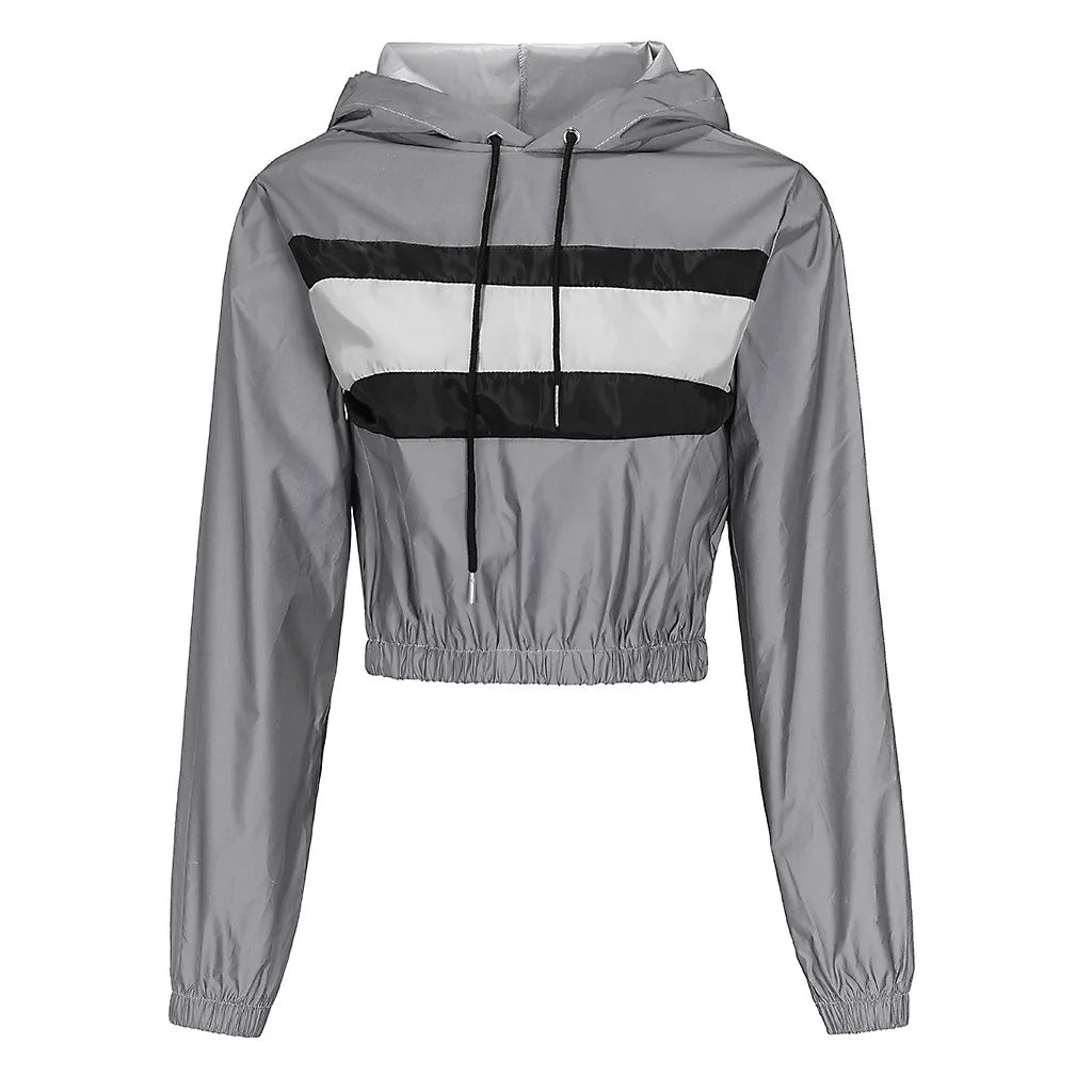 Do I Jog Your Memory Reflective Two-Piece Tracksuit Set