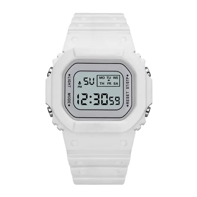 Square LED Digital Sportswear Watch