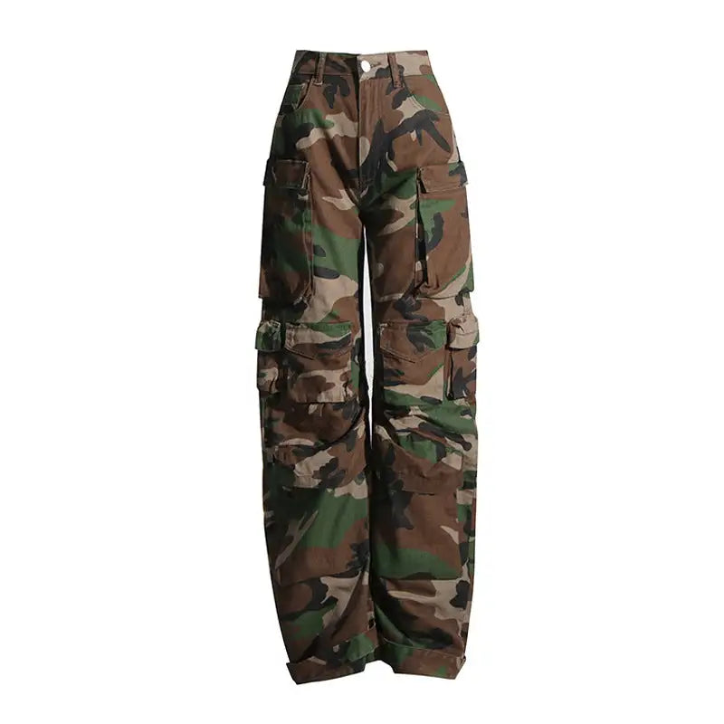 Locked In Baggy Cargo Camo Pants