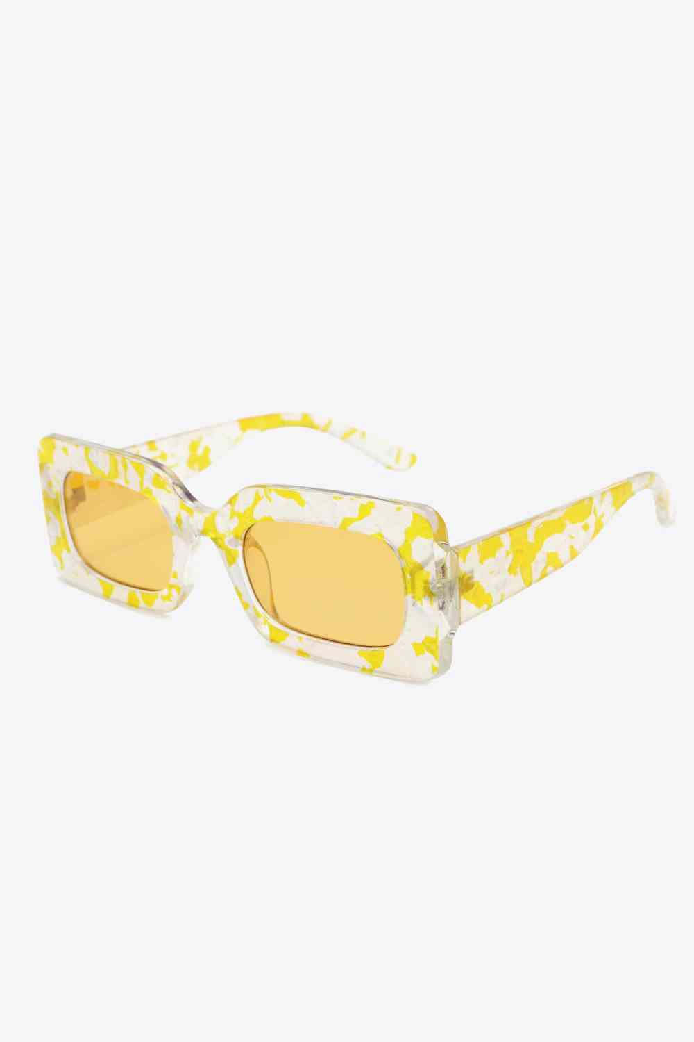 Daisy Rae Tinted Lens Rectangle Print Shades