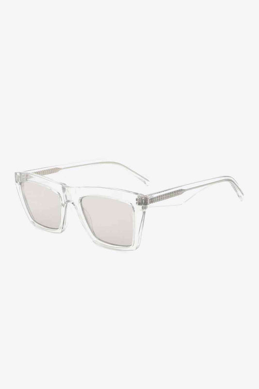 Liyah Clear Frame Rectangle Shades