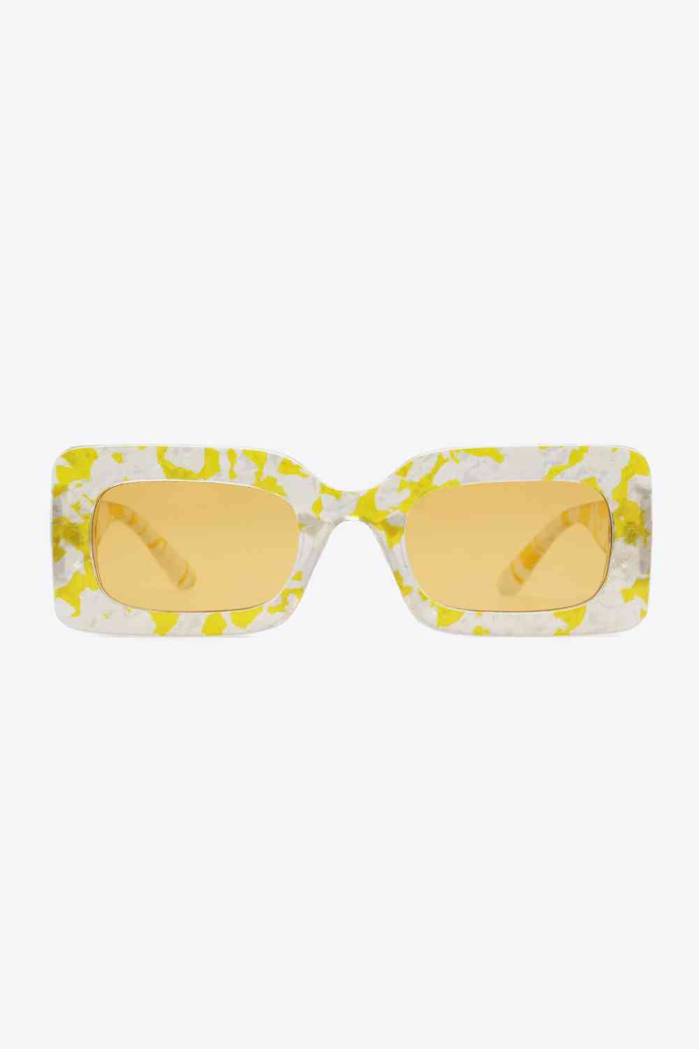 Daisy Rae Tinted Lens Rectangle Print Shades