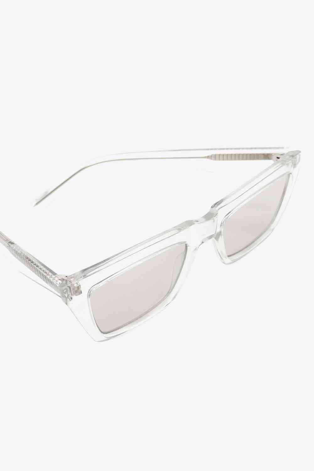 Liyah Clear Frame Rectangle Shades