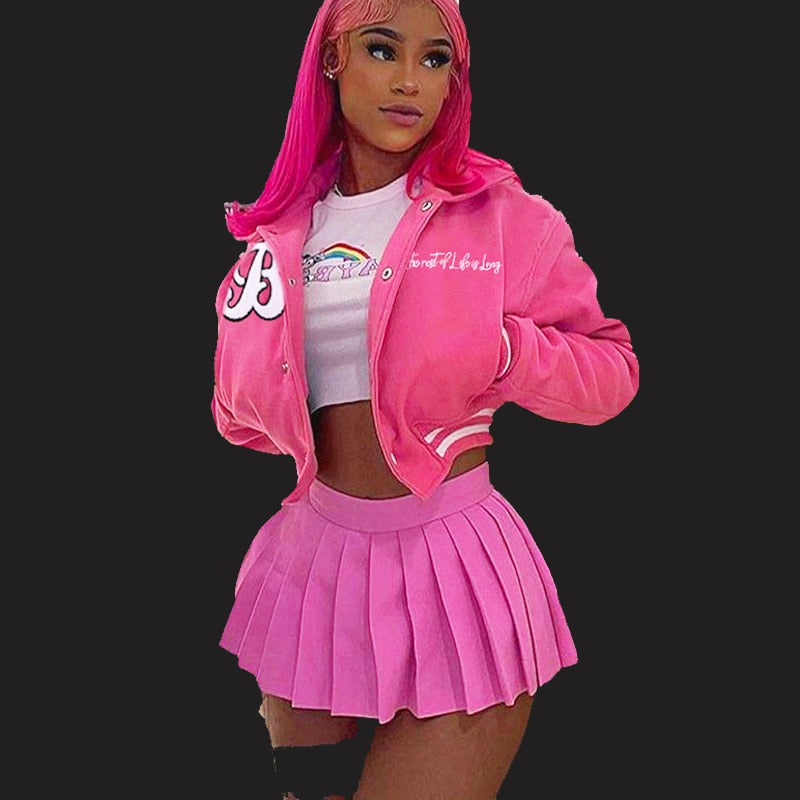 Varsity Baseball Cropped Jacket