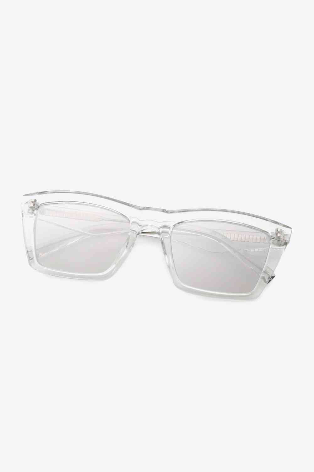 Liyah Clear Frame Rectangle Shades