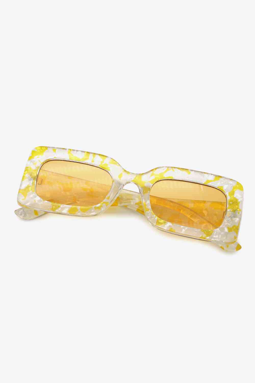 Daisy Rae Tinted Lens Rectangle Print Shades