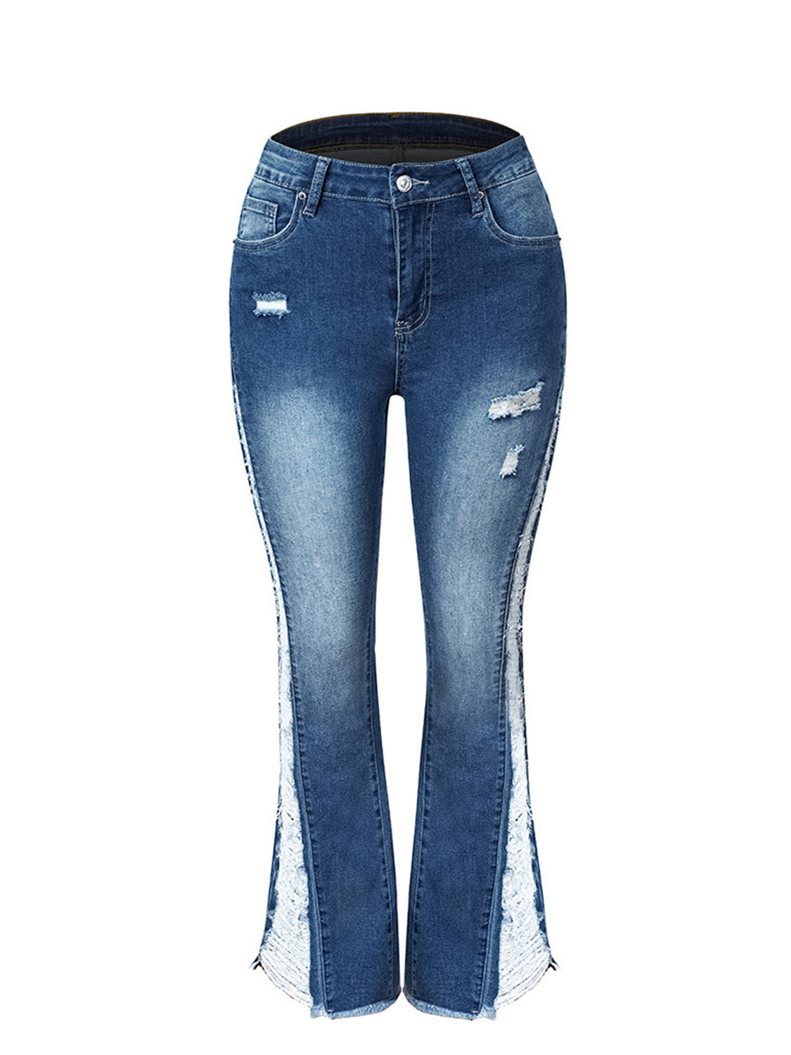 All In The Hips Distressed Bootcut Jeans